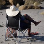 Klappbarer Campingstuhl mit hoher Tragkraft von 150 kg, ideal für Wanderungen und Reisen aufgrund seines leichten Designs.