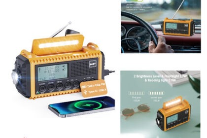 Solar Kurbelradio DAB mit Akku 5000mAh