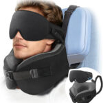 Reisekissen Nackenschonend mit Schlafmaske Ergonomisch Memory