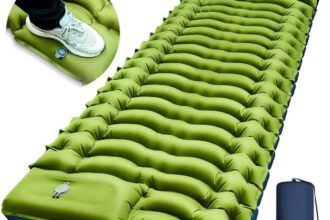 Camping Isomatte Luftmatratze mit Fußpumpe Integriertes