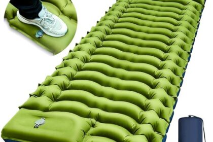 Camping Isomatte Luftmatratze mit Fußpumpe Integriertes