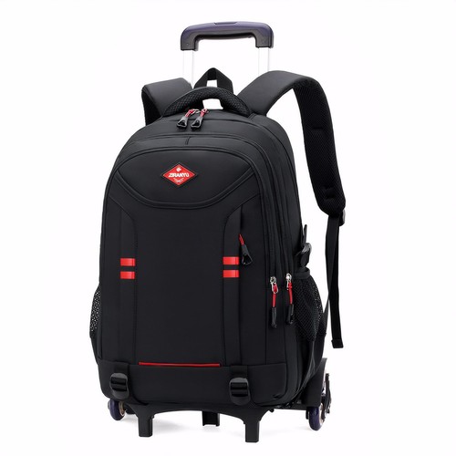 Schulrucksack Jungen mit Rollen, Abnehmbare Trolley