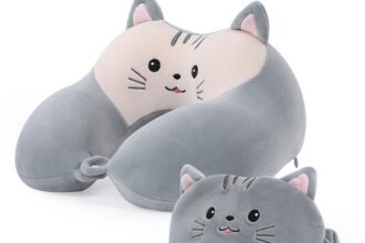 Reisekissen Nackenkissen Kinder Reisekissen mit Schlafmaske,