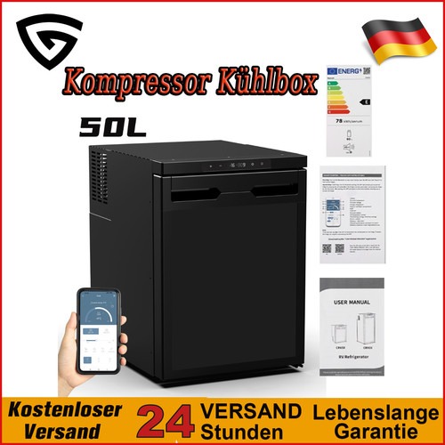 50L Kompressor Kühlbox mit 2 Kammern