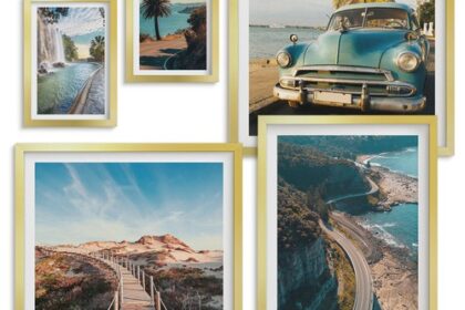 Komplettes Galerie Wand Set Landschaften Reise