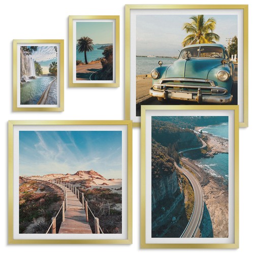 Komplettes Galerie Wand Set Landschaften Reise