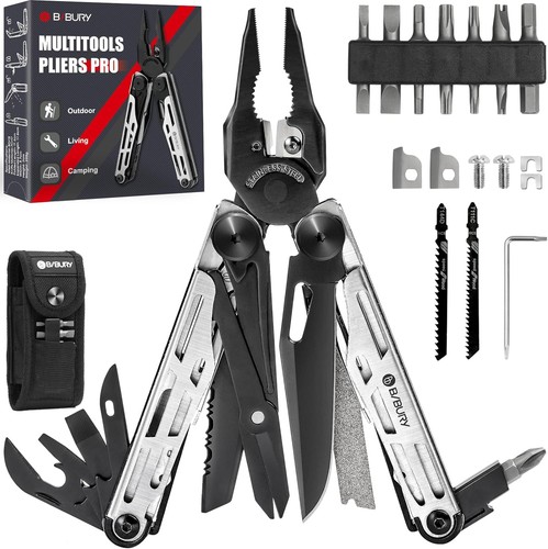 BIBURY Multitool 32 Funktionen Edelstahl Faltbare