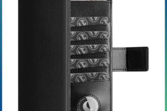 RFID Blocker Reisepasshülle mit Airtag-Halter aus