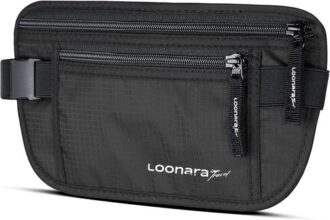Flache Bauchtasche Diebstahlsicher mit RFID Blocker