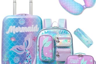 5pcs Kinderkoffer mit Schulranzen Set, Kids