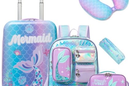 5pcs Kinderkoffer mit Schulranzen Set, Kids