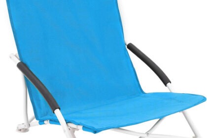 SONGMICS Strandstuhl, Klappbarer Campingstuhl, Klappstuhl Mit