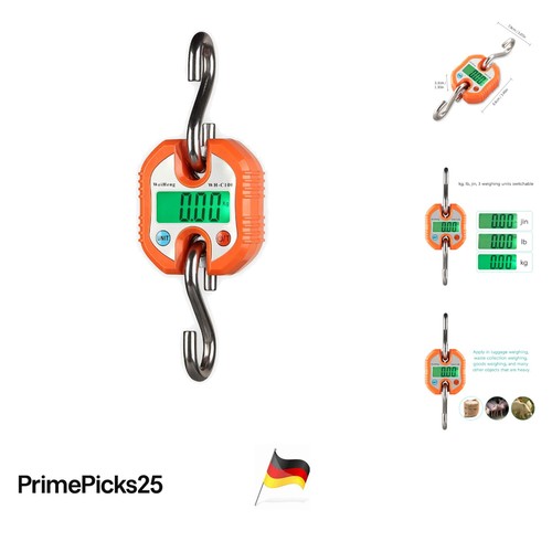 WeiHeng Digitale Gepäckwaage Kofferwaage Tragbar 150kg
