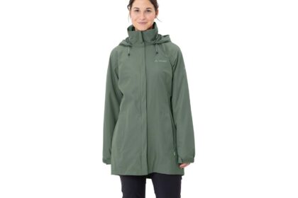 VAUDE Damen-Regen-Parka 'Escape' mit separatem Kragen, agave, Gr. 36