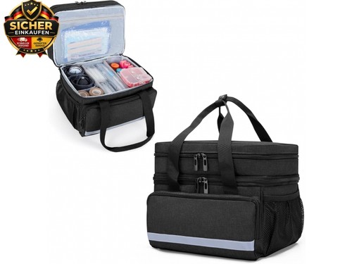 Doppelschicht Medizinische Tasche, Tragbar Reiseapotheke Aufbewahrungstasche,