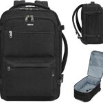 Untersitz-Reise-Handgepäck-Tasche mit 15,6-Zoll-Laptop-Rucksack Schwarz Nylon