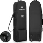 DAREKUKU Golf-Reisetasche mit Rollen, 900D Oxford-Gewebe,
