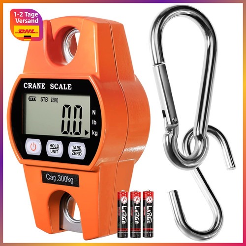 Digitale Gepäckwaage Tragbare Hakenwaage 300kg LCD