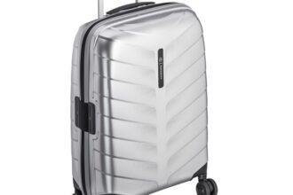 Mercedes-Benz Koffer, Spinner 55 silber Polypropylen/Polyester