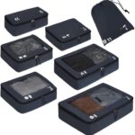 Koffer Organizer 7-teiliges Set Packwürfel Pet-Recycelt