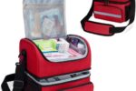 CURMIO Doppelschicht Medizinische Tasche, Reiseapotheke Tasche,