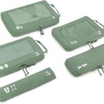 Kompressions Koffer Organizer Set 5-teilig Grün