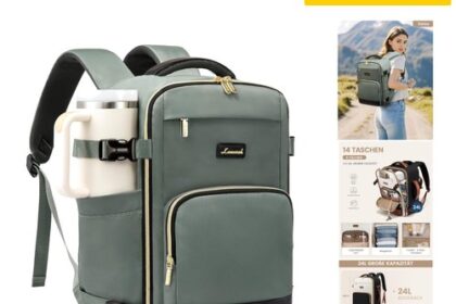 Reiserucksack Damen 40x30x20 Ryanair Handgepäck 24L