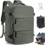 Großer Reiserucksack Damen,Vakuum Rucksack mit Pumpe