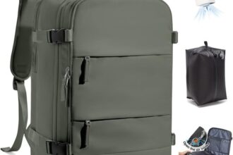 Großer Reiserucksack Damen,Vakuum Rucksack mit Pumpe