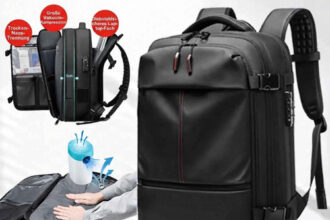 60L Vakuum Reiserucksack TSA Schloss Handgepäck