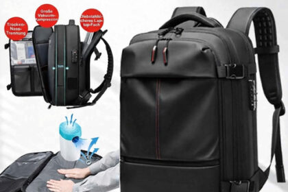 60L Vakuum Reiserucksack TSA Schloss Handgepäck