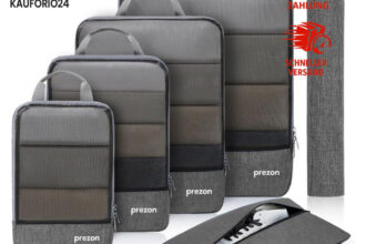 Packwürfel Set mit Reiseschuhtasche und Wäschesack