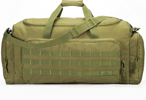 Reisegepäck Duffel-Tasche 65L Hochbelastbar Grün Sportausrüstung