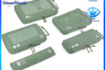 Koffer Organizer Set 5-teilig, Kompression, Packwürfel,