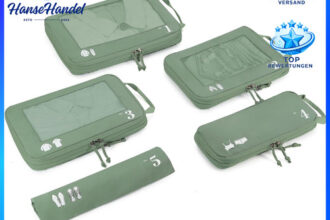 Koffer Organizer Set 5-teilig, Kompression, Packwürfel,