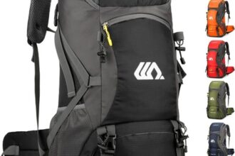 jianyana Wanderrucksack 50L Trekkingrucksack Regenhülle Reiserucksack