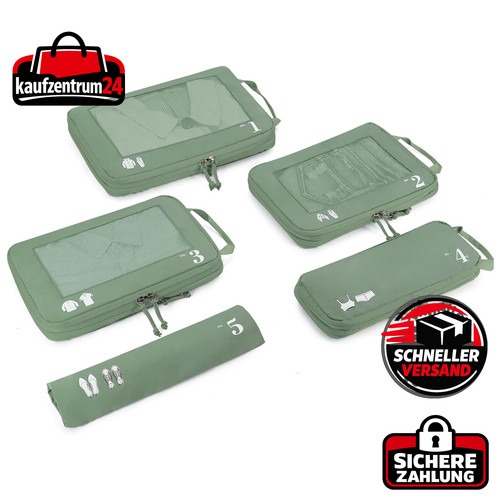 Kompression Koffer Organizer Set 5-teilig Packwürfel