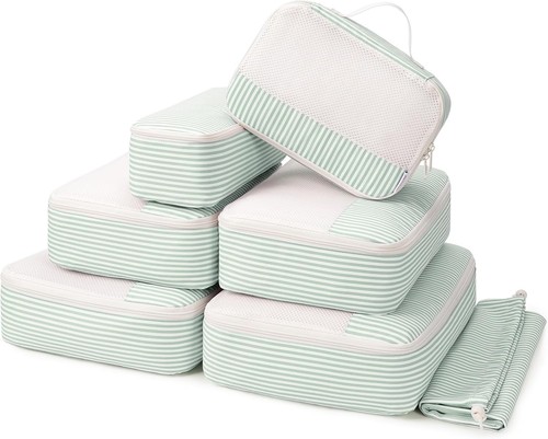 Packwürfel Organizer Set, 7-teilig, Rucksack Kofferorganizer,