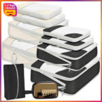 Packwürfel Set 10-teilig Kompressions Koffer Organizer