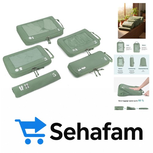Vielseitige Kofferorganizer Packtaschen – 5-teiliges Set