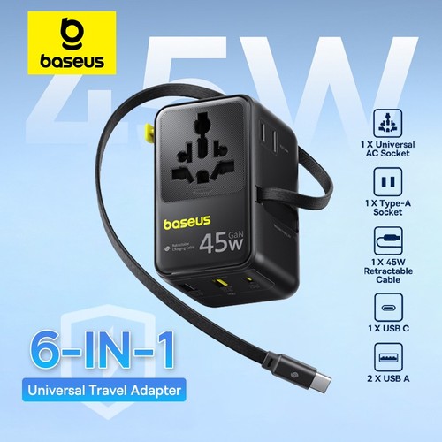 Baseus 70W GaN Reiseadapter Universal USB-C