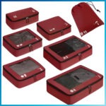 Packwürfel Reise-Organizer 7 Stück Reisezubehör Aufbewahrungstaschen