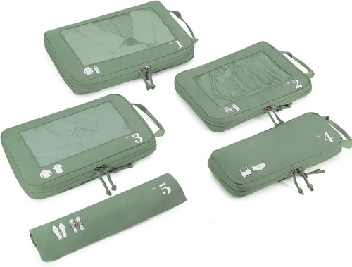 Kompression Koffer Organizer Set 5-teilig Reisezubehör