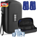 Kühltasche für Insulin Reiseapotheke mit Temperaturanzeige,