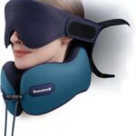 Reisekissen Set mit 3D-Augenmaske und Sitzgurt