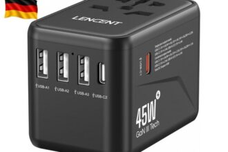 Universal Reiseadapter, GaN III 45W Internationales