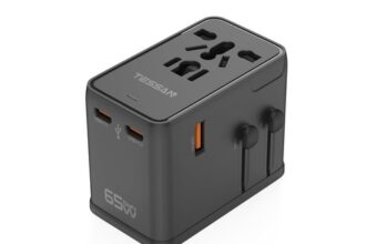 65W Reiseadapter Universal mit 2 USB