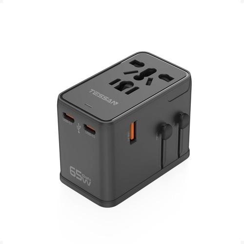 65W Reiseadapter Universal mit 2 USB