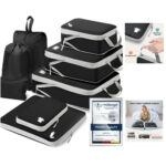 Kofferorganizer Compression 8 Stück Wasserdicht Packwürfel