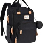 RUVALINO Baby Wickelrucksack, Multifunktional Wickeltasche Reise